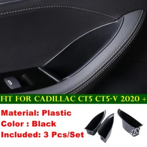 Manija de puerta reposabrazos caja de almacenamiento bandeja soporte para Cadillac CT5 CT5-V 2020-2024 - Imagen 1 de 10