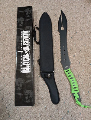 Black Legion BV260 Machete Fighting Knife Survival Hunting Sheath with Box - Image 1 of 4