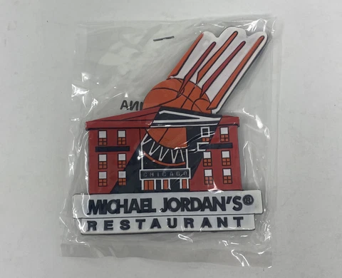Vtg Michael Jordan Magnet - “The restaurant” From The 1990’s - New! Rare! Cover