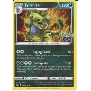 043/078 Tyranitar : Rare Holo Card : Pokemon GO Trading Card Game TCG Foil - Picture 1 of 3