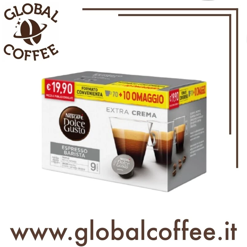 240 Capsule Caffè Espresso BARISTA Nescafé DOLCE GUSTO Originali 210 + 30 Omaggi