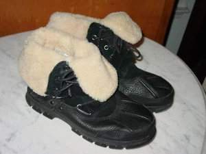 Mens Polo Ralph Lauren Tavin Reversible Black Winter Boots! Size 9.5 - Picture 1 of 10