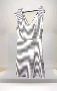 TORRID Women's Sleeveless White And Black Striped A-Line Summer Dress Size 4 - Picture 1 of 6