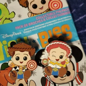 *Woody & Jessie Pins* Disney Parks Wishables Toy Story Series 2 Collectible NEW - Picture 1 of 2