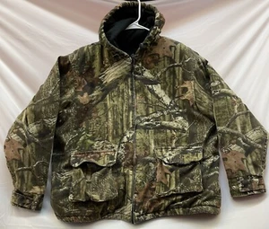 MOSSY OAK BreakUp Infinity Camo Full Zip Softshell Hunting Jacket Men's XL 46-48 - Picture 1 of 13