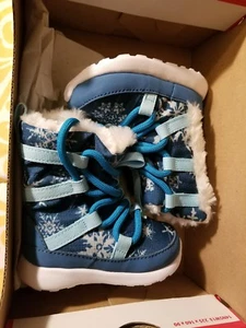 NIKE ROSHE ONE HI PRINT (TDV) KLEINKIND SNEAKER BOOT, BLAU/BL LAGOON, NEU IM KARTON - Bild 1 von 2