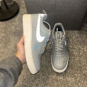 Size 8- Nike Air Force 1 Low Reflective Swoosh - Particle Grey