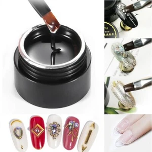 Nail Art No Wipe Top Coat Super Strong Adhesive Glue 4 In 1 UV Gel Nail Polish - Bild 1 von 5