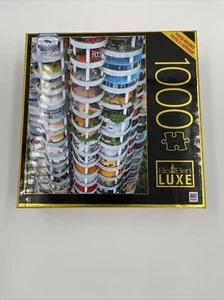 1000 piece jigsaw Big Ben Luxe puzzle colorful apartments - Picture 1 of 1