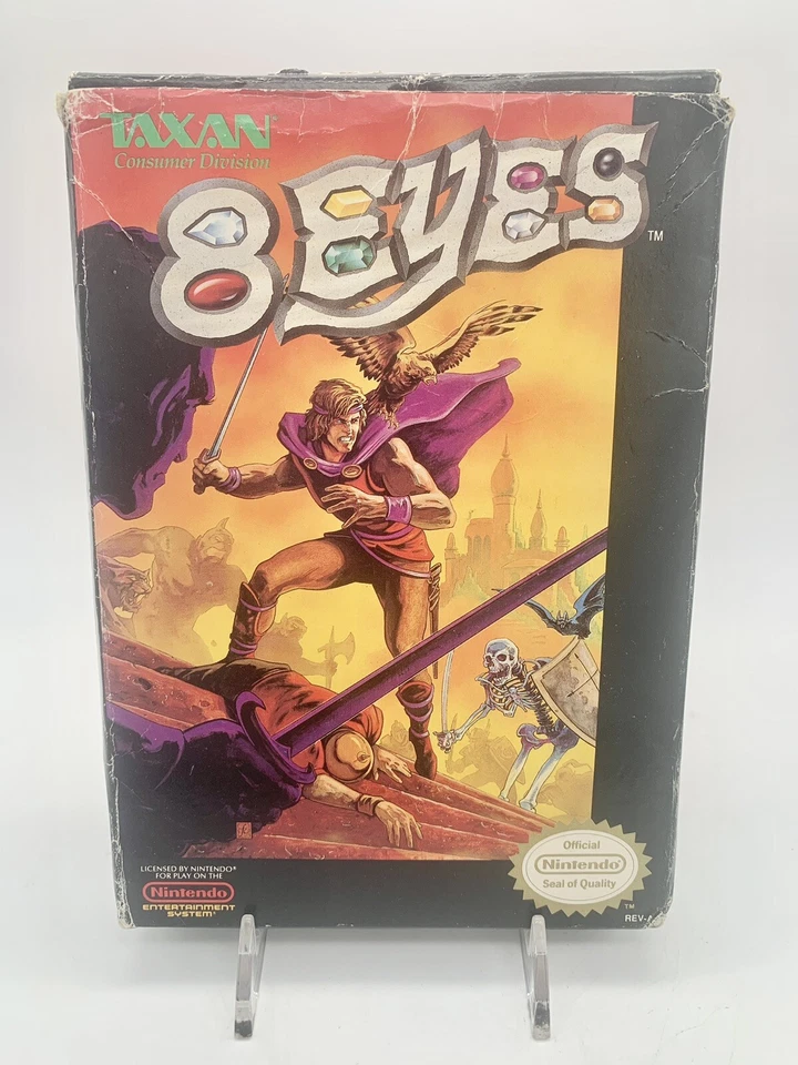 8 Eyes - Authentic Cartridge in box NO MANUAL Tested NES Cart - Image 1 of 4