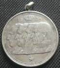 BELGIUM MEDAL 100 francs dynasty coin NL 1951 jewelry SILVER 18.40g