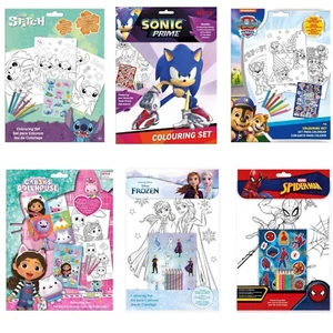 Kinder Malset - Blätter, Stifte & Aufkleber, Reise Kunst Geschenk ab 3+ sortiert - Bild 1 von 44