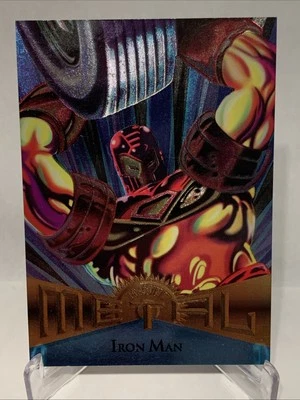 1995 Marvel Metal (Fleer) Foil "Base Trading Card" #23 Iron Man - Image 1 of 2