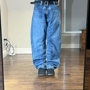 Vintage 2000er Baggy Wide Leg Faded Stonewash Levi's Jeans - Bild 1 von 8