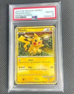PSA 10 Pikachu World Promo Holo Spanish Edition 2010 Rare Pokemon Card - Picture 1 of 6