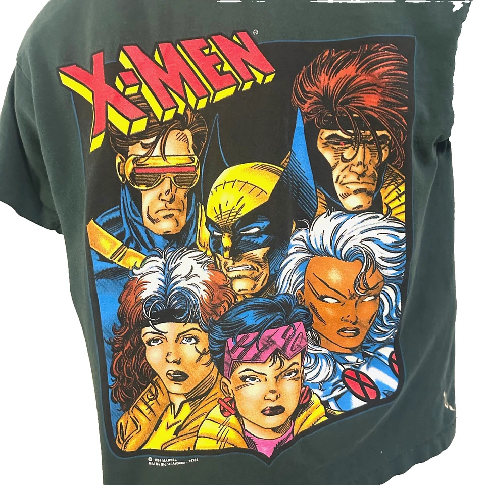 Camiseta X-Men Vintage Marvel Comics Fox Niños - Cíclope Gambito Wolverine - Pequeña Foto 1 de 4