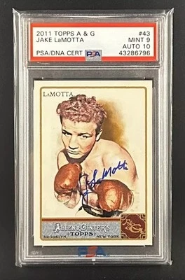 Jake LaMotta ‘Raging Bull’ Signed 2011 Topps Allen & Ginter (PSA & PSA/DNA) - Image 1 of 2