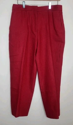 Rag & Bone Libbi Wool Poppy Crop Pants Women's Size 10 Old Money Preppy - Image 1 of 4