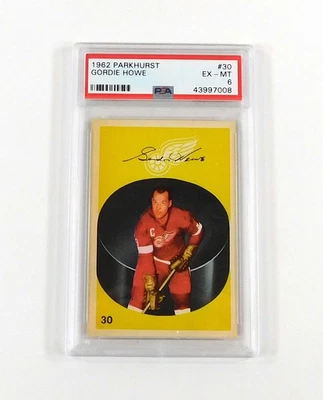 Parkhurst Hockey 1962 Gordie Howe #30 Detroit Red Wings PSA 6 Foto 1 de 4