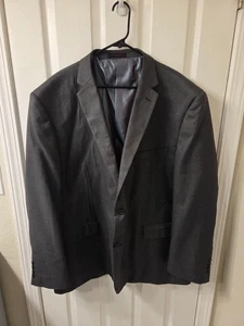 Vitali Blazer Jacket Size 56R Charcoal Gray #S135 Business Work Travel Holiday - Picture 1 of 6