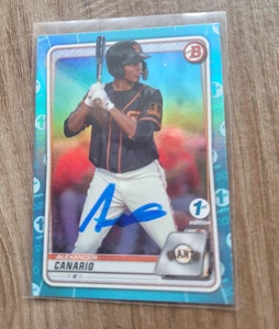Alexander Canario Signed 2020 Bowman Draft Baseball Card BD-12 Pirates 1st Editi - Picture 1 of 2