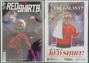 Star Trek: Red Shirts #1, lotto di 2 copertine standard, quasi nuove/meglio - Foto 1 di 3