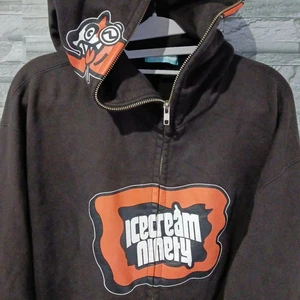 Sudadera con Capucha Ice Cream Cremallera Marrón L BBC BAPE Pharrell Williams Buen Estado - Imagen 1 de 8
