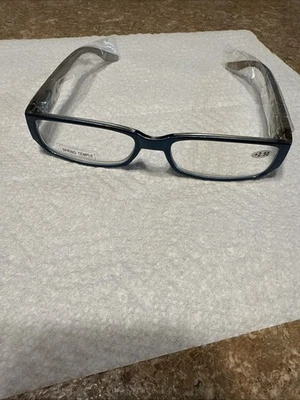 Gafas de lectura JM New York +2,5 Blue Gold Spring Temple Foto 1 de 4