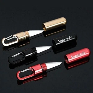 Tragbares Mini-Messer EDC Outdoor Messer Schlüsselanhänger Survival Tool NEU - Bild 1 von 8