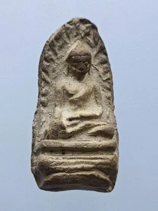 Amuleto Tailandés Raro Phra Rod Pim Yai Tono Blanco Arcilla Wat Mahawan Sagrado Antiguo - Imagen 1 de 8