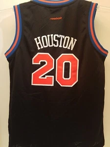 Allan Houston NEW YORK NY KNICKS  REEBOK STITCHED SEWN Jersey YOUTH MEDIUM RARE  - Picture 1 of 5