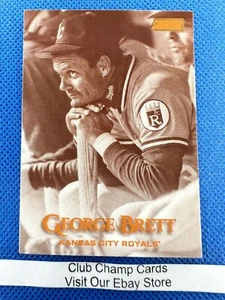 2019 #186 George Brett Topps Stadium Club Béisbol Sepia Parallel Royals - Imagen 1 de 2