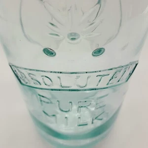 Absolutely Pure Milk Bottle Made In Italy, Hinged Lid, Clear - Picture 1 of 10