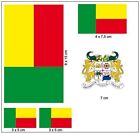 Aufkleber Bogen Benin Sticker Flagge Fahne