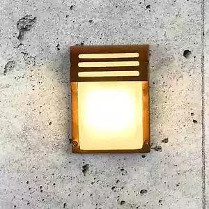 Außenleuchte Wandlampe Wandleuchte Wandstrahler Gartenfassung Rost Edelrost 566 - Bild 1 von 9