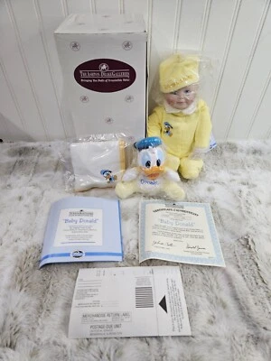 Фарфоровая кукла Ashton Drake Galleries Disney «Baby Donald» Yolanda Bello с сертификатом подлинности - Изображение 1 из 4