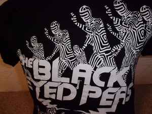 Authentic THE BLACK EYED PEAS t-shirt rock TOUR 2008 official FERGIE WILL.I.AM - Picture 1 of 3