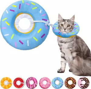 Cat Cone Soft Collar, Adjustable Cat Recovery Collar for Small Medium Large Cats - Picture 1 of 12