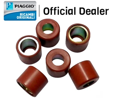 KIT 6 RULLI ORIGINALE MOTORE PIAGGIO APRILIA GILERA 250/300CC BEVERLY VESPA ETC - Immagine 1 di 4