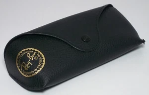 Auténticas gafas de sol Ray-Ban estuche de cuero solo negro - Imagen 1 de 9