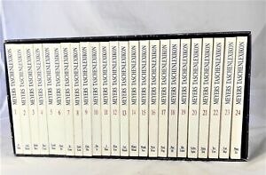 👓 24 x Meyers Taschenlexikon, 24 Bänden Enzyklopädie Lexika Wissen 1987