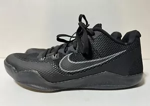 Nike Kobe 11 XI Elite Low Dark Knight Triple Black Mens 836183-001 Size 8, 41 EU - Picture 1 of 10