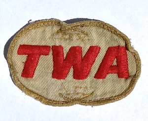 Vintage TWA Trans World Airlines Aviation Uniform Patch - Picture 1 of 2