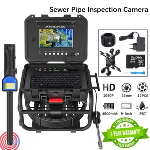 Cámara de alcantarillado autonivelante 9" HD cámara de inspección de tubería de drenaje con localizador de 512 Hz - Imagen 1 de 35