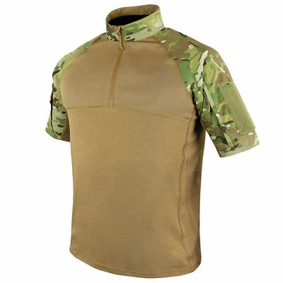 Condor 101144 Moisture Breathable Tactical 1/4 Zip Short Sleeve Combat Shirt - Image 1 of 2