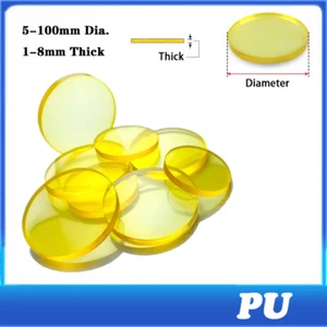 PU Round Disc Pads Gaskets Wear Resistant 5-100mm Dia. 1-8mm Thickness - Picture 1 of 7