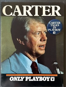 Vintage Playboy Magazine CARTER ONLY PLAYBOY November 1976 14x10” w/ Pin - Picture 1 of 6