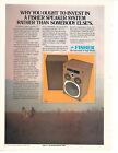 Vintage Fisher ST400 Speaker ad, Color / 1 Page, Hi Fidelity 05/1978