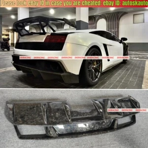 Forged Carbon Fiber Rear Bumper Diffuser For Lamborghini Gallardo LP550 560 570 - Picture 1 of 18