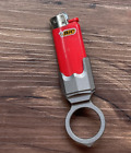 Titanium Lighter Case Cover Fits Bic J5 J3 Lighter Ring Key Chain Broken Windows